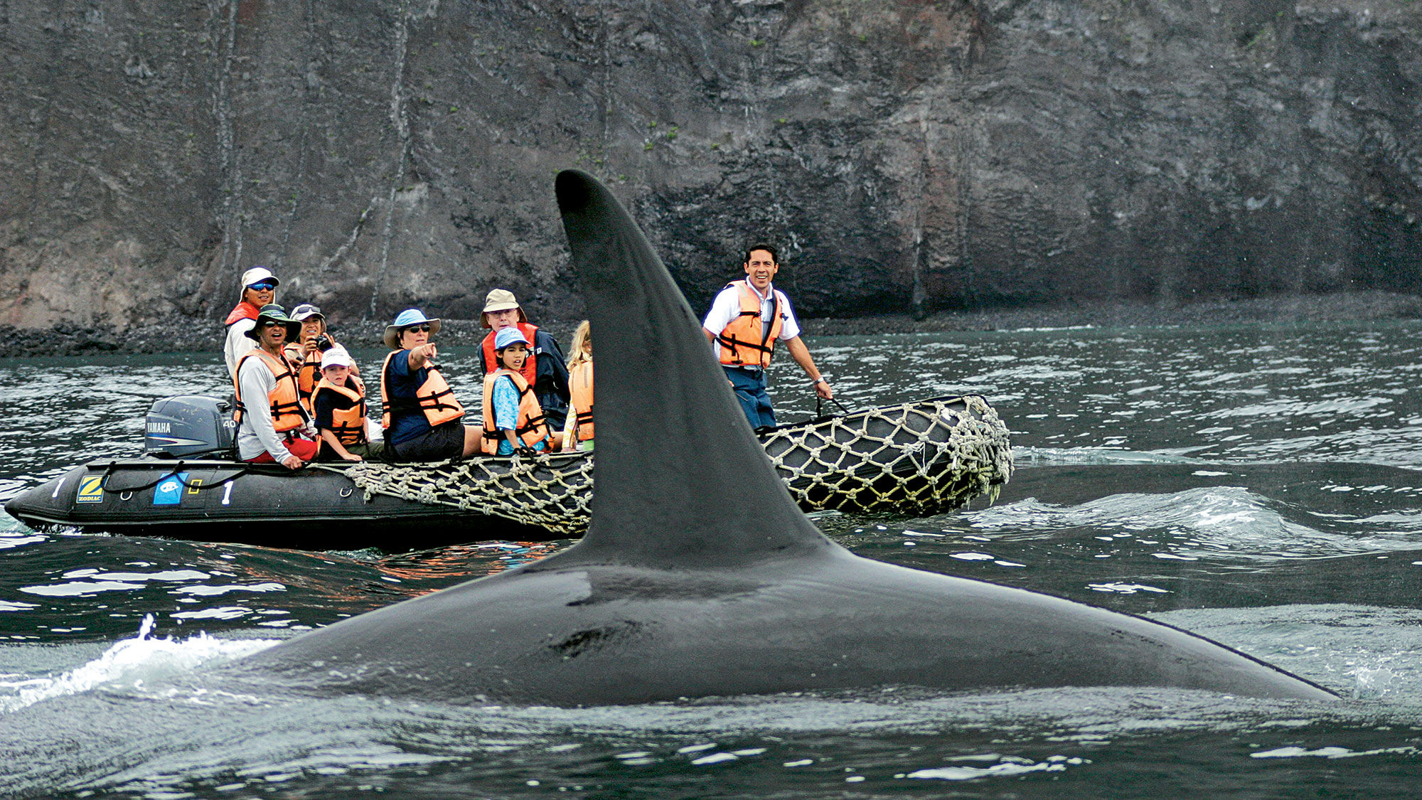 Lindblad Expedition passengers on an excursion in the Galapagos.