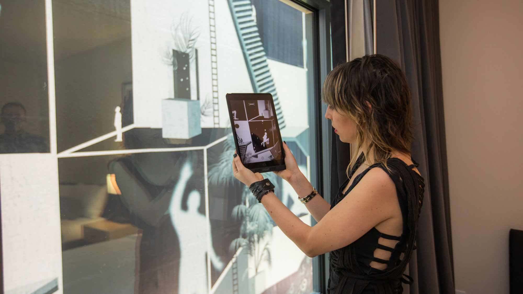 The Downtown Grand's new tower features the interactive "Transmigrations" art installation.