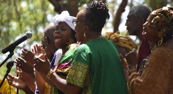 A concert of traditional Gullah Geechee spiritual music was held at the Historic Mitchelville Freedom Park on Hilton Head Island, S.C., during the 2019 Juneteenth Festival."