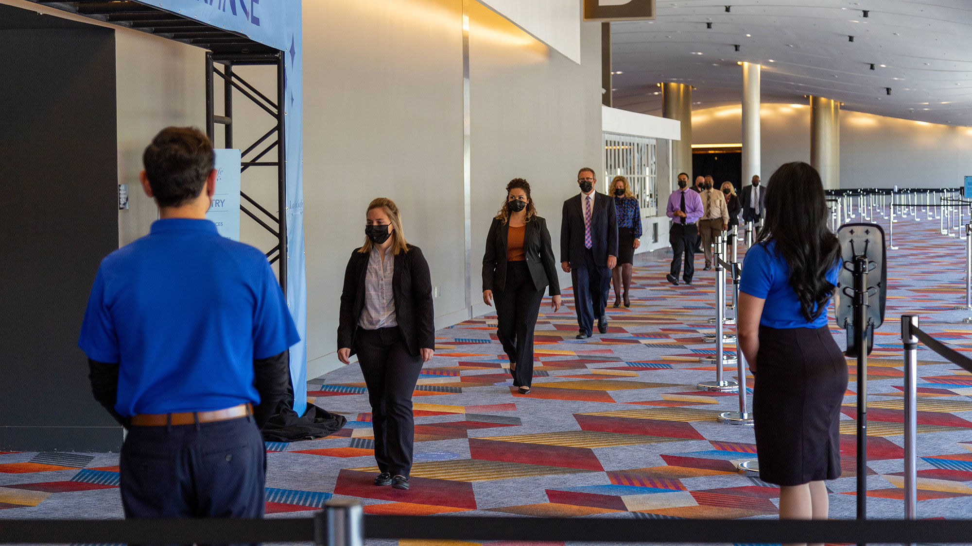 The Sands Expo & Convention Center recently staged a mock trade show in which new setups and protocols were tested.
