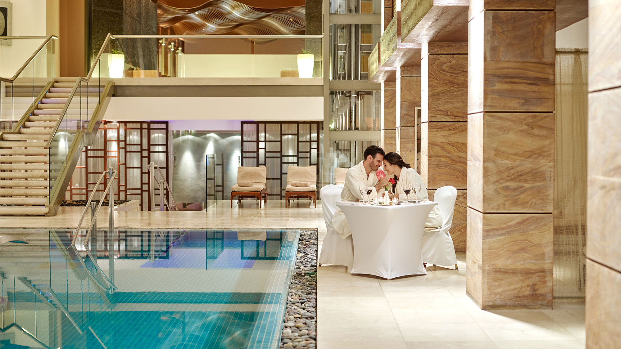 The Gem Spa dinner at the Grand Fiesta Americana Coral Beach Cancun consists of spa treatments followed by a romantic dinner.