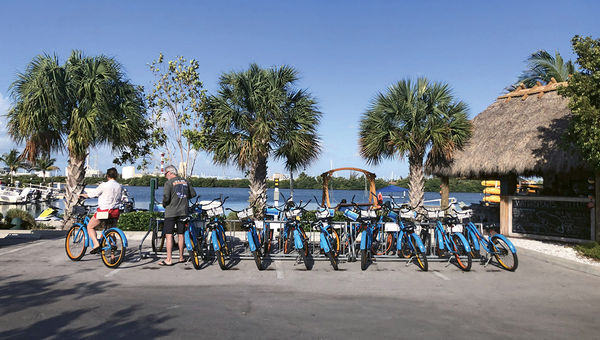 Bicycles for guests at Oceans Edge. Bicycles for guests at Oceans Edge.