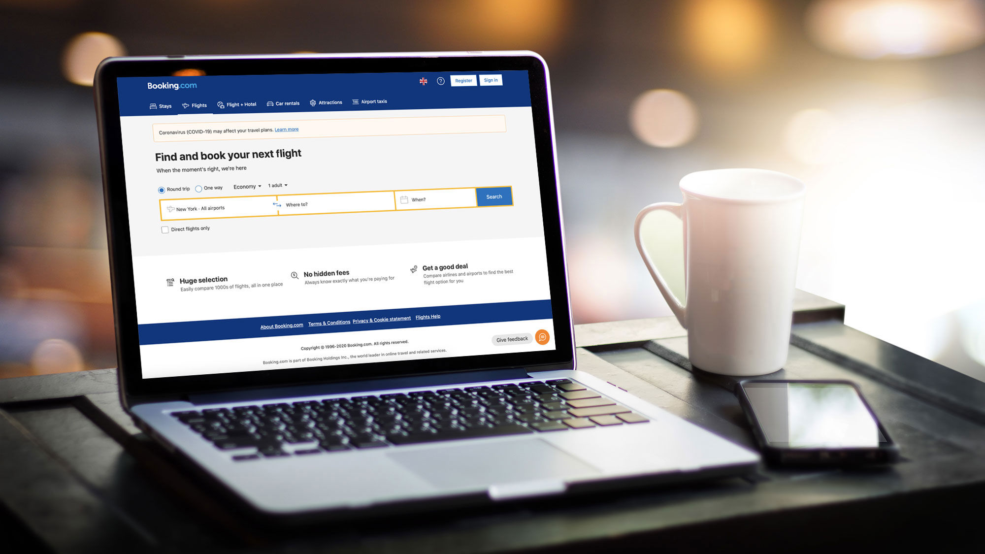 Booking.com has added flight booking to its U.S. site.