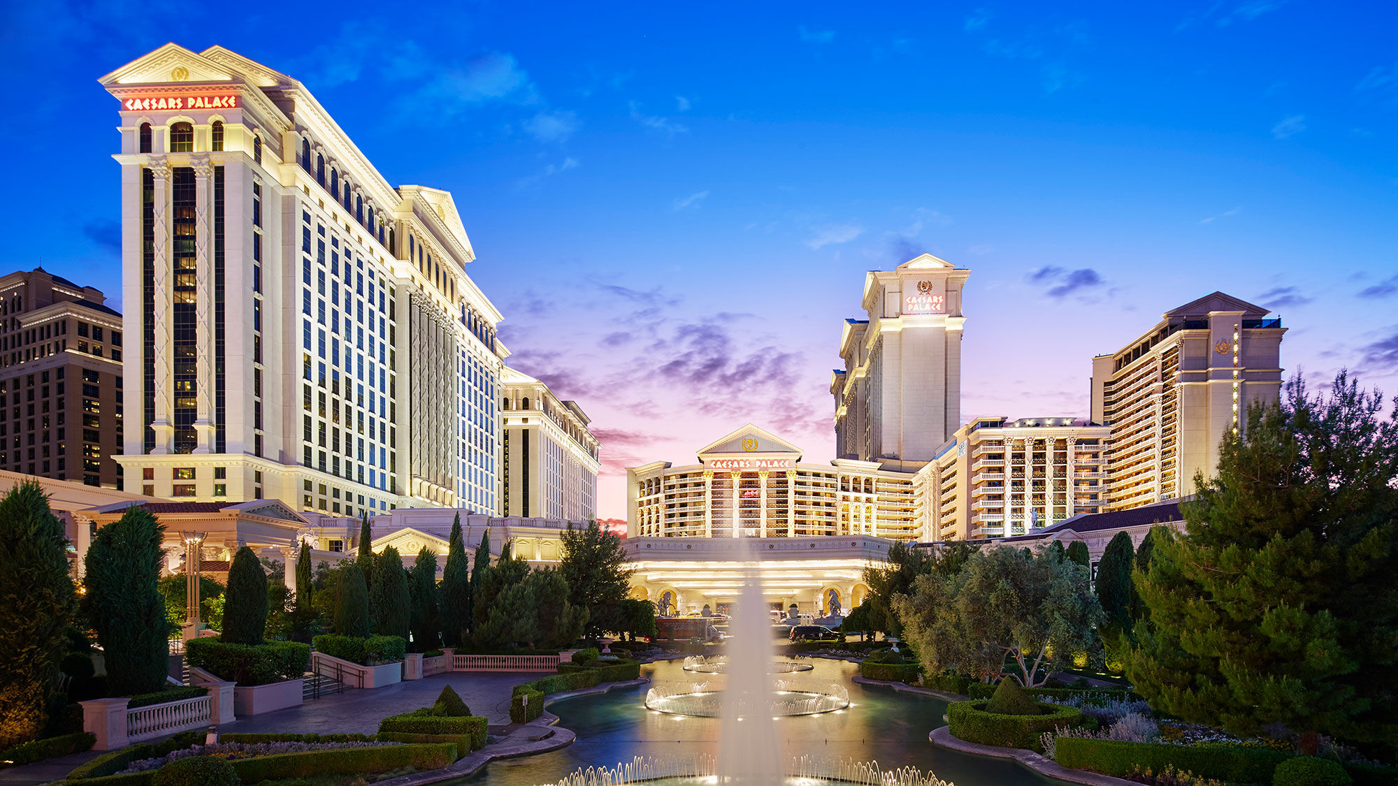 Caesars Palace in Las Vegas is the flagship of Caesars Entertainment, which recently merged with Eldorado Resorts.