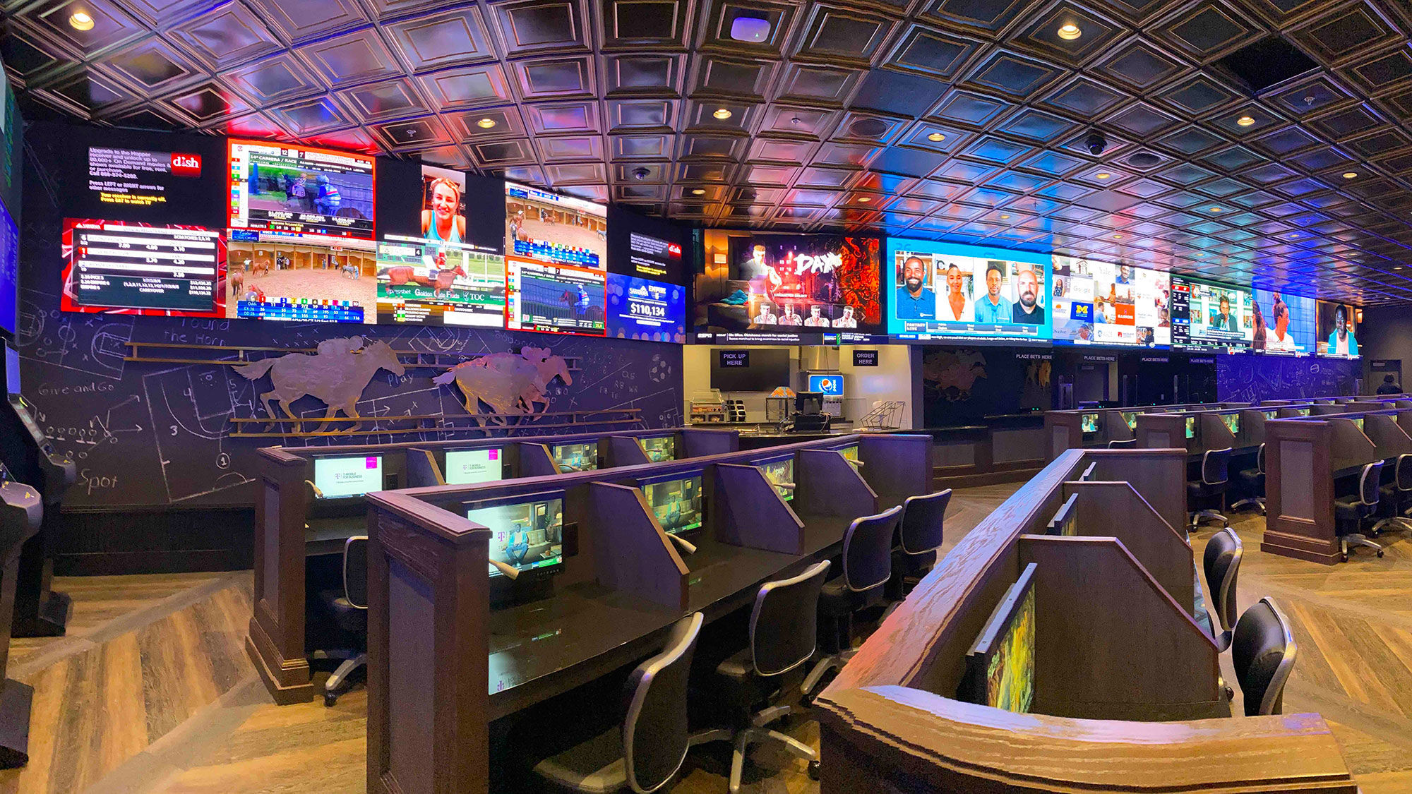 The Golden Circle Sportsbook & Bar at Treasure Island was unveiled last month.