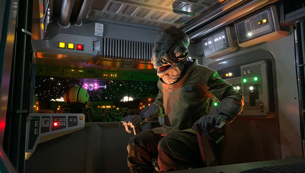 Admiral Ackbar in Disney's 'Rise of the Resistance' ride at Walt Disney World.