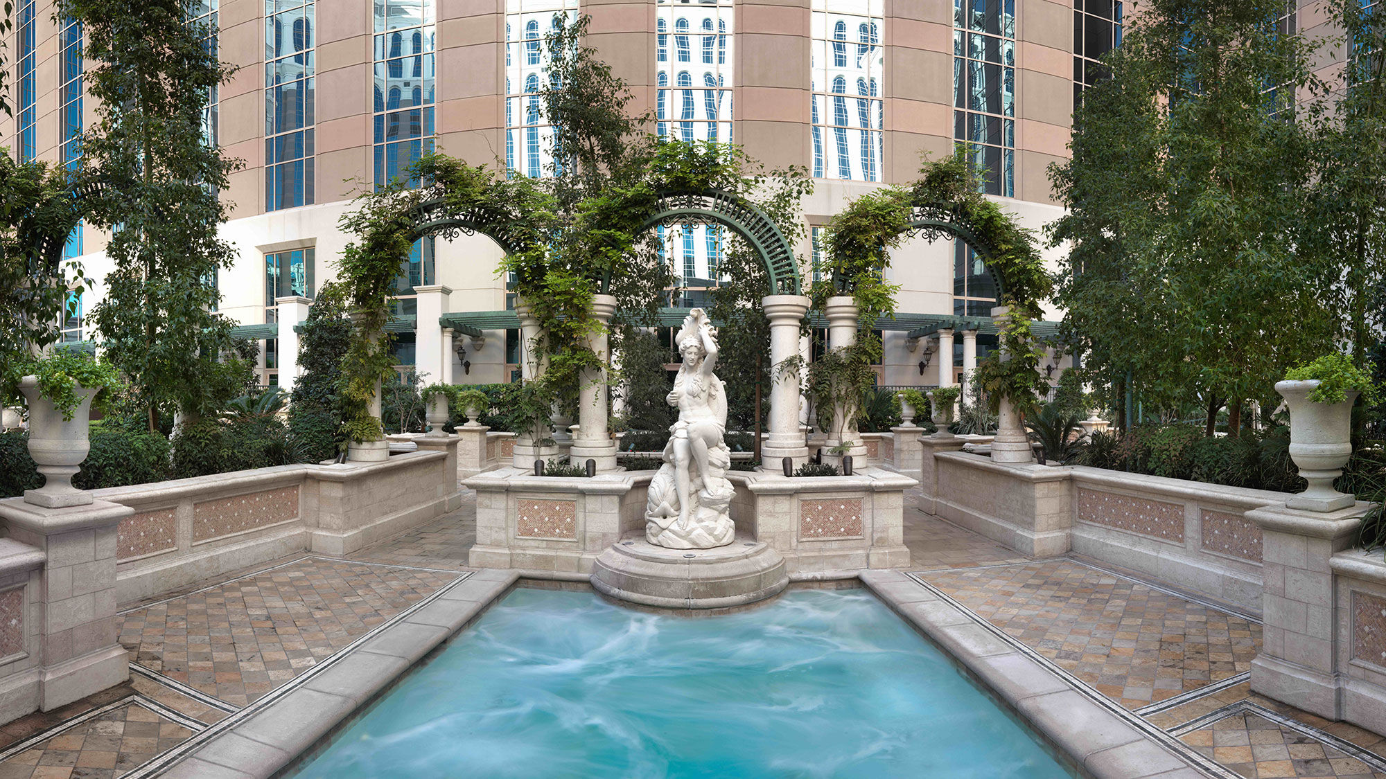 The Venetian Garden Pool in Las Vegas.