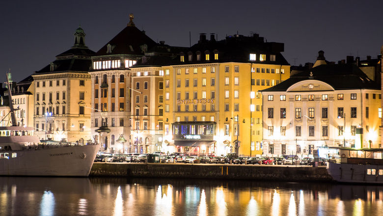The building housing Stockholm's Hotell Reisen dates to the 17th century.