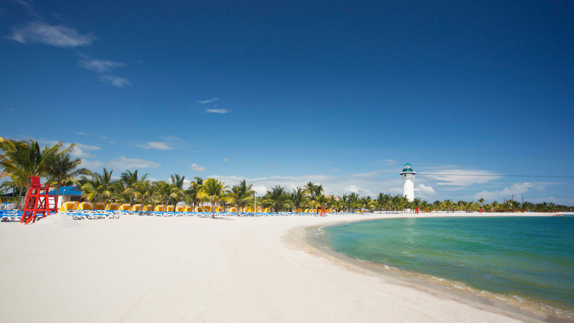 Harvest Caye, Norwegian Cruise Line Holdings' private island in Belize.