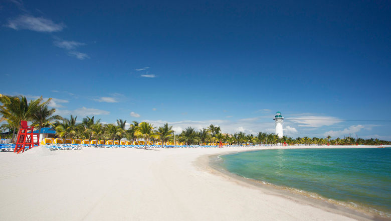 Harvest Caye, Norwegian Cruise Line Holdings' private island in Belize.