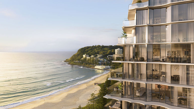 An artist's rendering of the Mondrian Gold Coast hotel in Australia.
