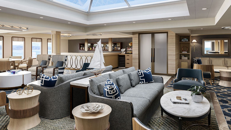 A rendering of the Aft Lounge planned for American Cruise Lines' new riverboats.