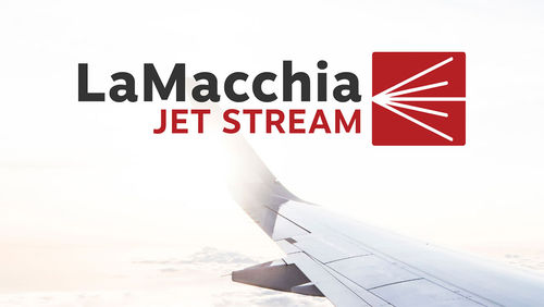 The LaMacchia Jet Stream logo. The LaMacchia Jet Stream logo.