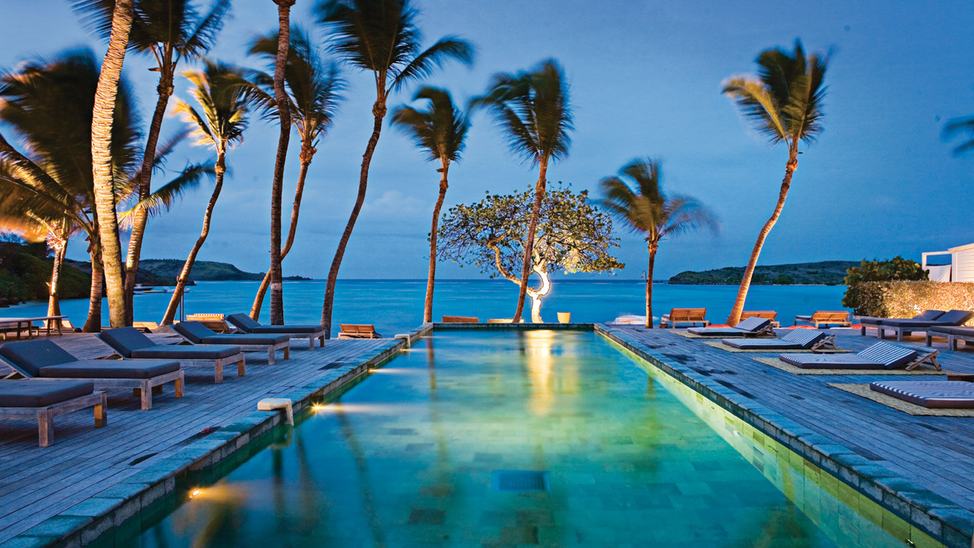 The pool at Le Sereno St. Barth.