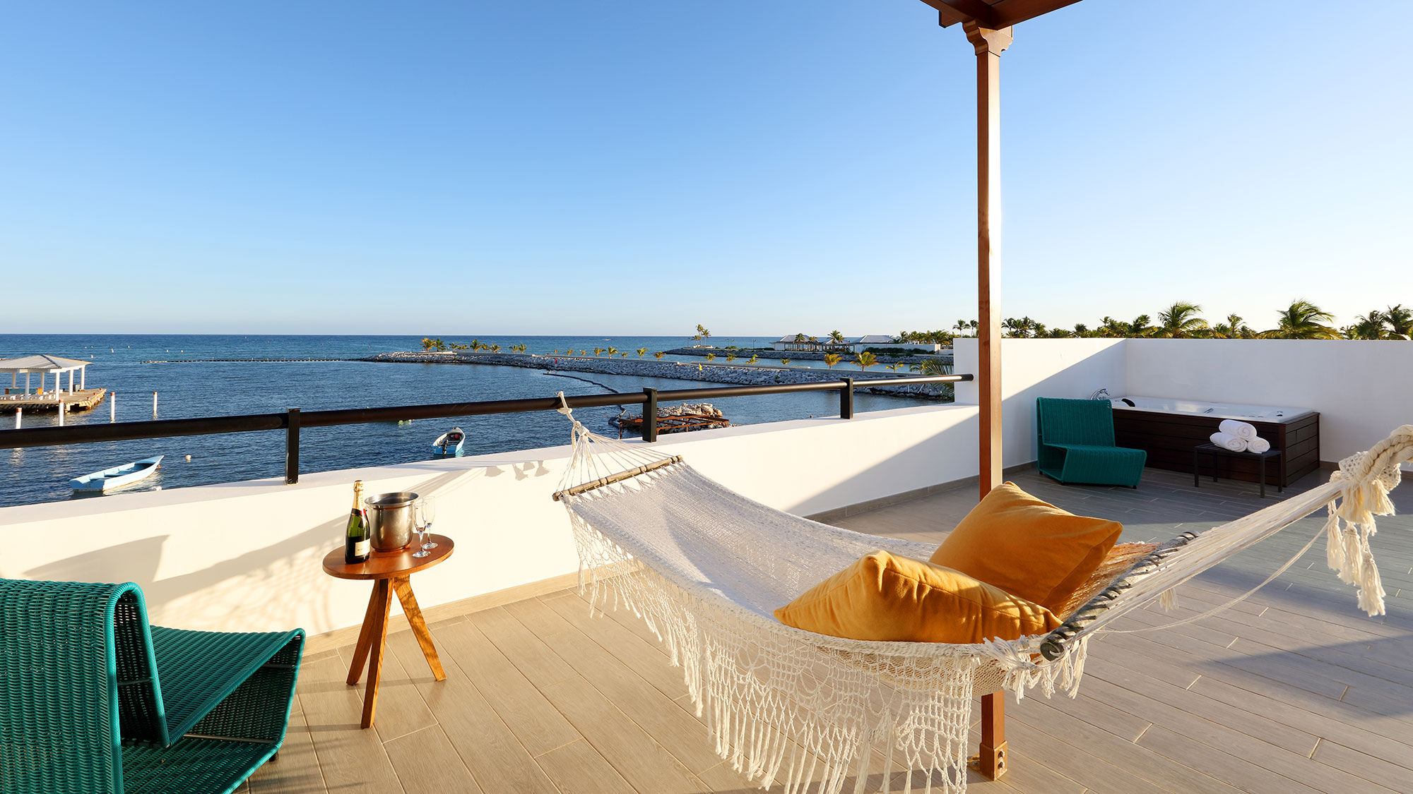 A balcony view from the TRS Cap Cana, which reopens Dec. 4.