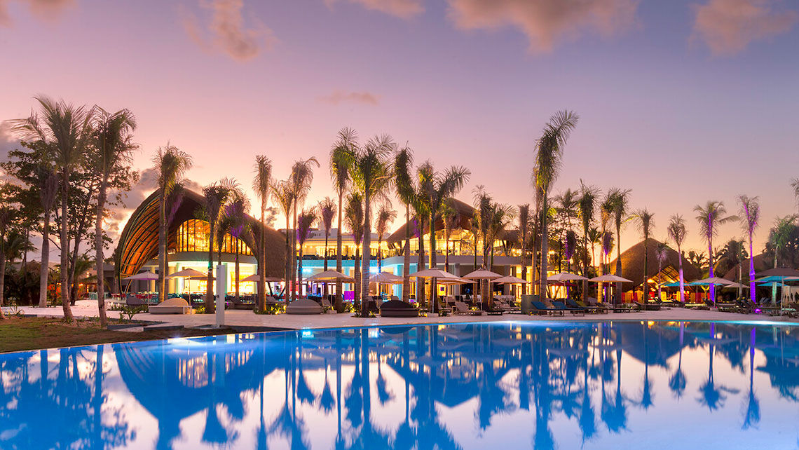The infinity pool at Club Med Miches Playa Esmeralda in the Dominican Republic.