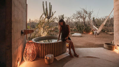 Paradero Todos Santos is a luxury all-inclusive hotel with 35 suites that sits on five acres.