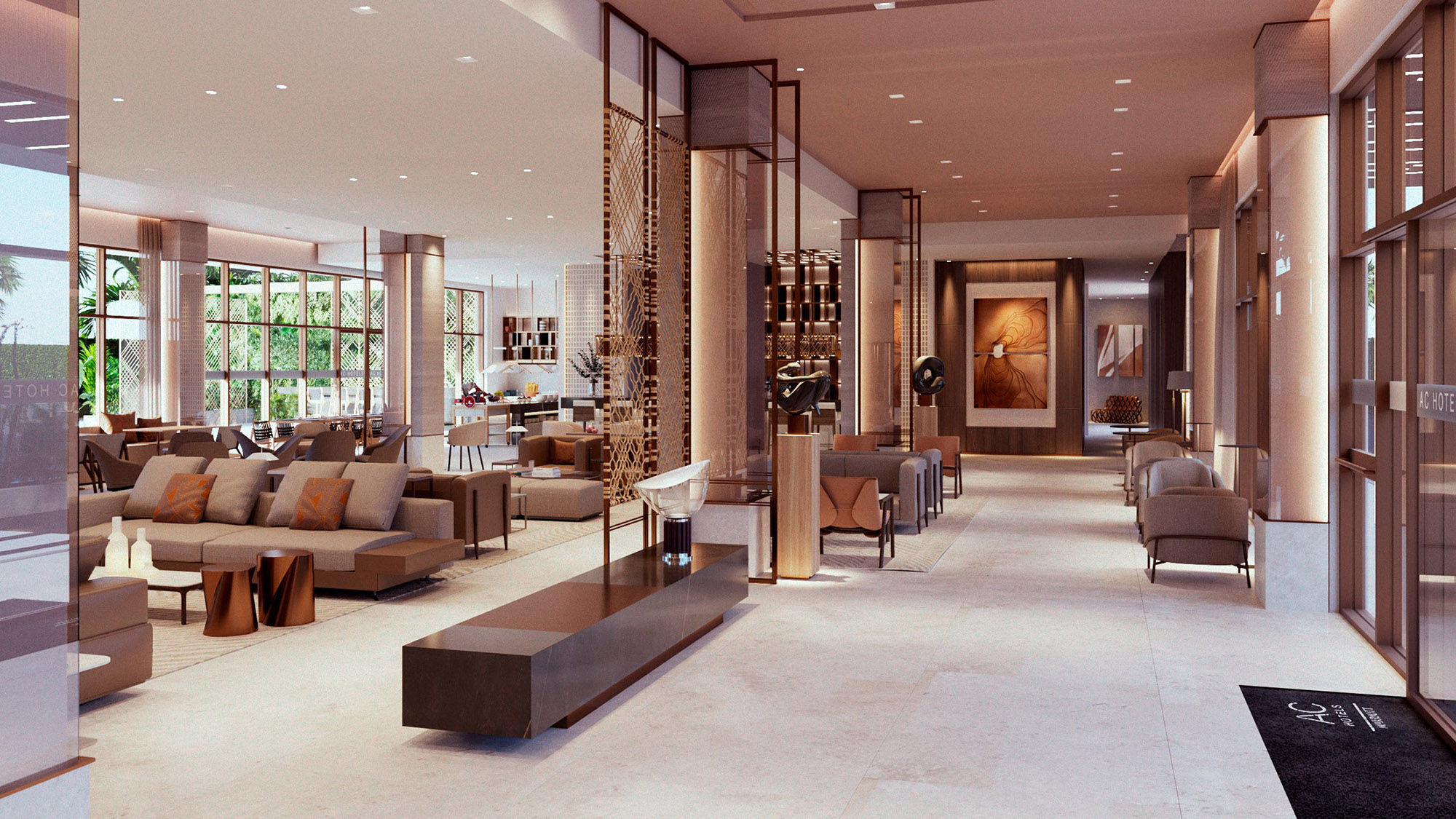 The lobby of the AC Punta Cana, scheduled to open this coming spring.
