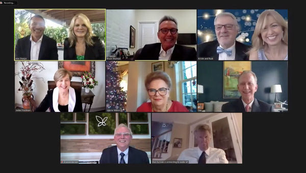 Current and previous winners of Travel Weekly's LIfetime Achievement Awards at this year's virtual Readers Choice Awards.