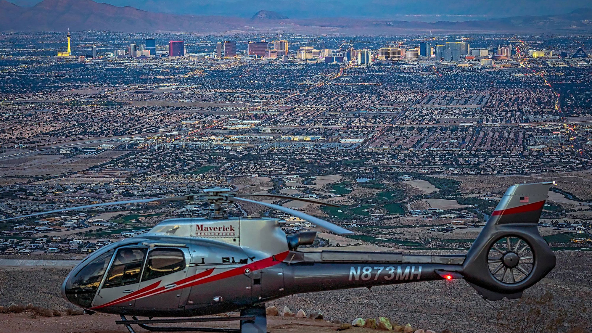 Maverick Helicopters recently introduced the Neon & Nature experience over the Las Vegas Strip and Red Rock Canyon.