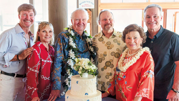 A family business, a family photo: From left, Glenn; Chris; Lynn's husband, Ed; Brian; Lynn; and Gary A family business, a family photo: From left, Glenn; Chris; Lynn's husband, Ed; Brian; Lynn; and Gary