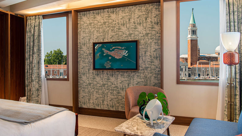 A rendering of a room at the Ca' di Dio hotel in Venice.