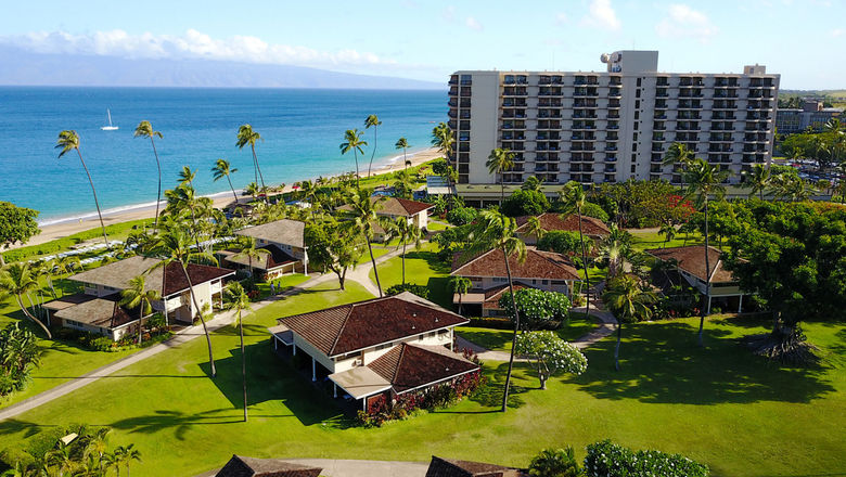 The Royal Lahaina Resort received updates to its lobby, lounge, pool area, restaurant, guestrooms, and beachside cottages during the pandemic shutdown.