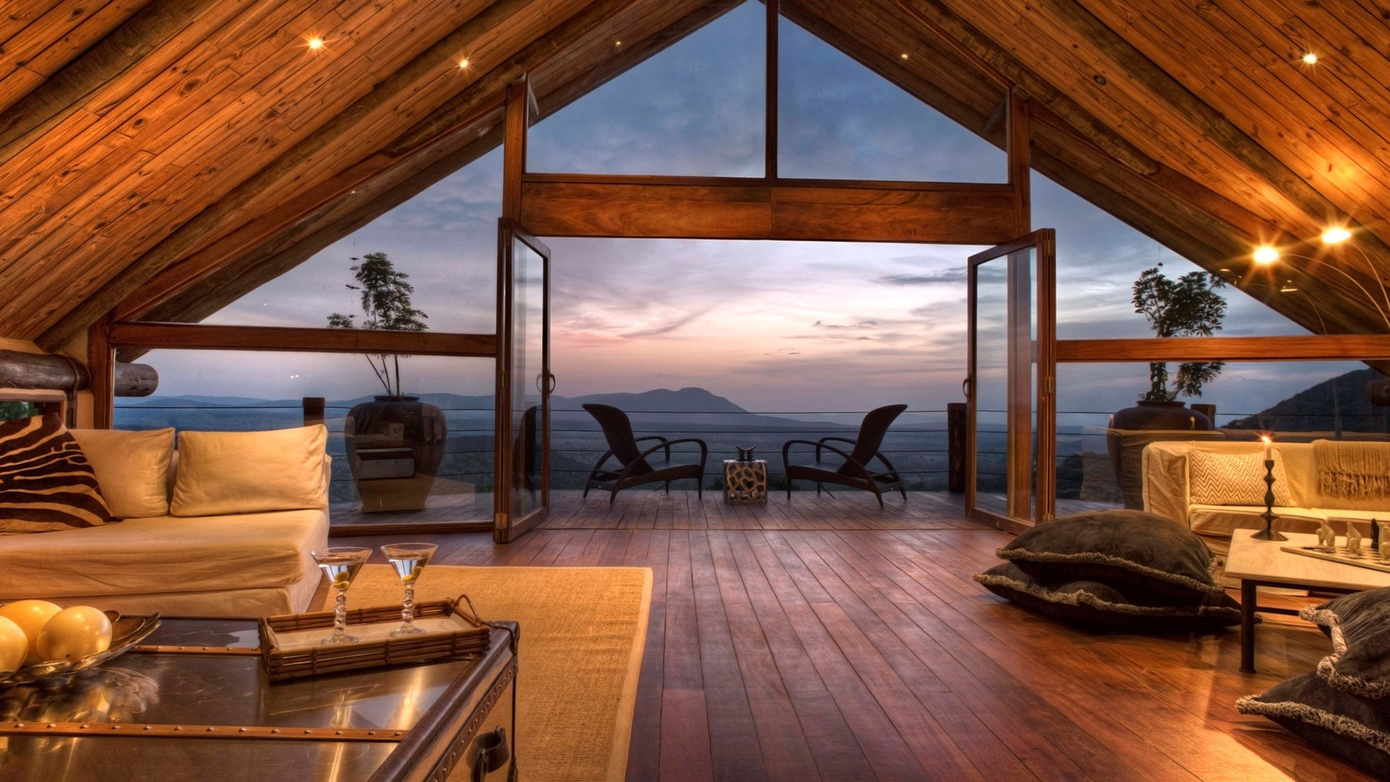 The private Bush Villa near Cottar's 1920s Camp in Kenya's Masai Mara.