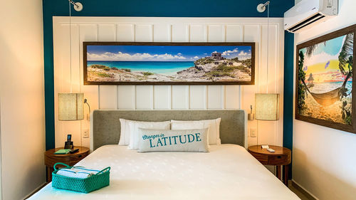 A guestroom at the resort in Puerto Morelos. A guestroom at the resort in Puerto Morelos.