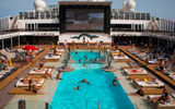 The pool deck on the MSC Grandiosa on one of its sailings in 2020.