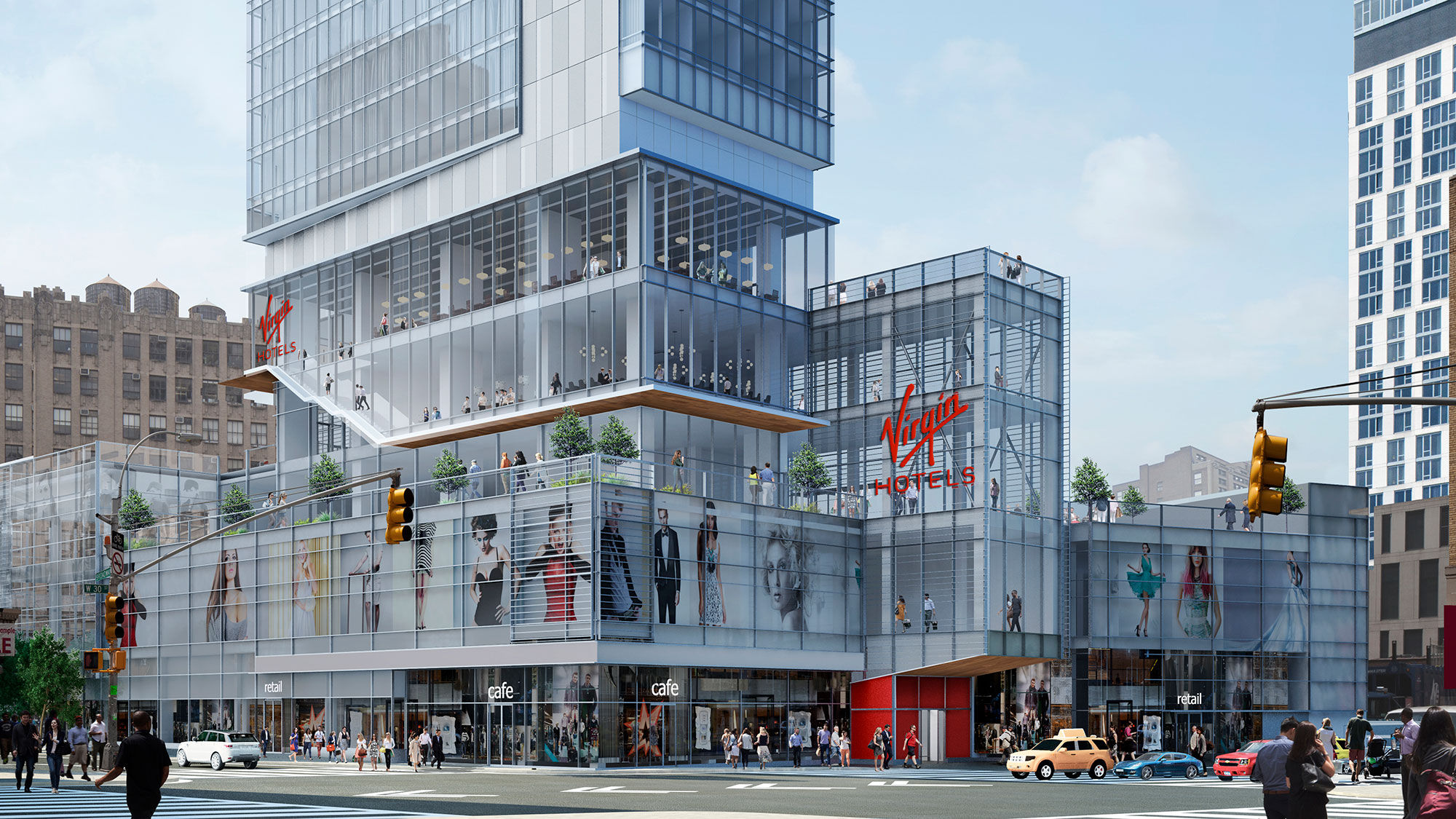 A rendering of Virgin Hotels New York City, expected to open in the fall in the city's NoMad neighborhood.