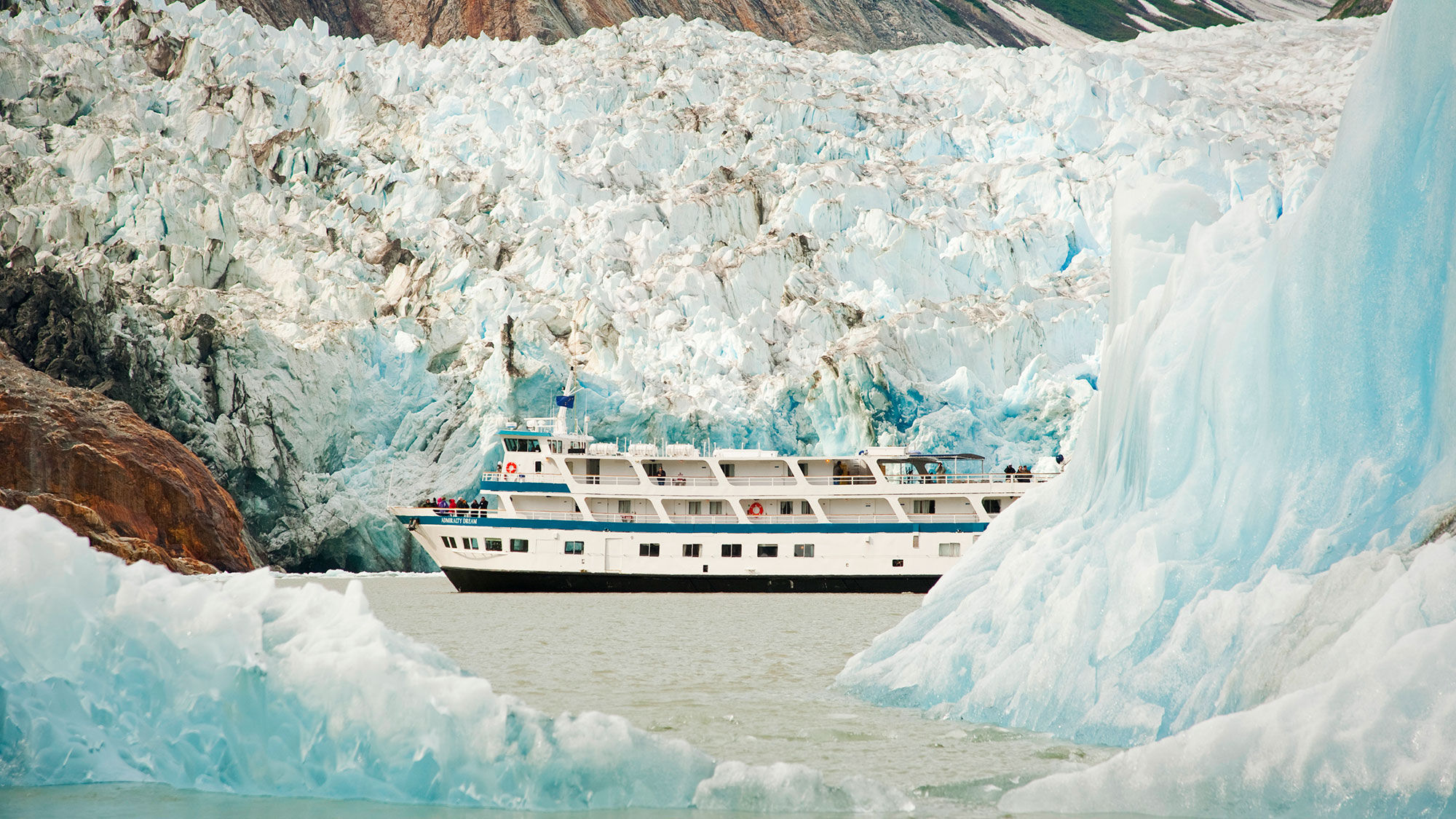 The Admiralty Dream, one of the ships in the Alaskan Dream Cruises fleet.