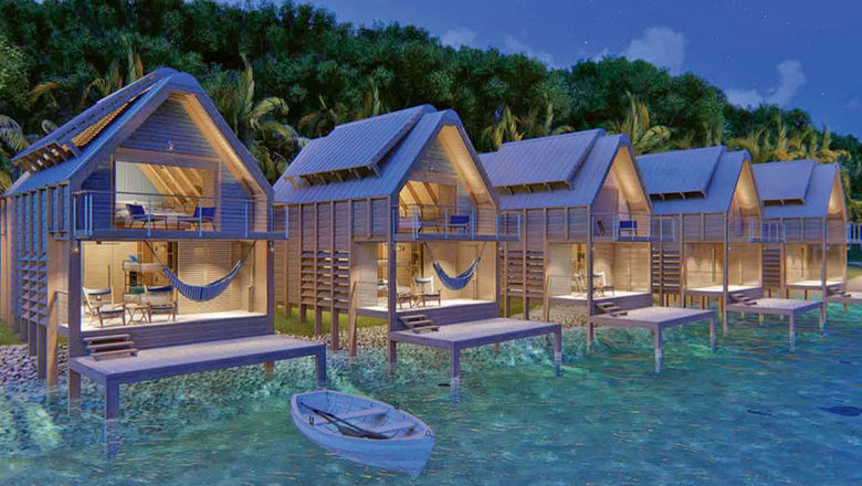 A rendering of the new over-the-water Marina Lofts at Bitter End Yacht Club in the British Virgin Islands.