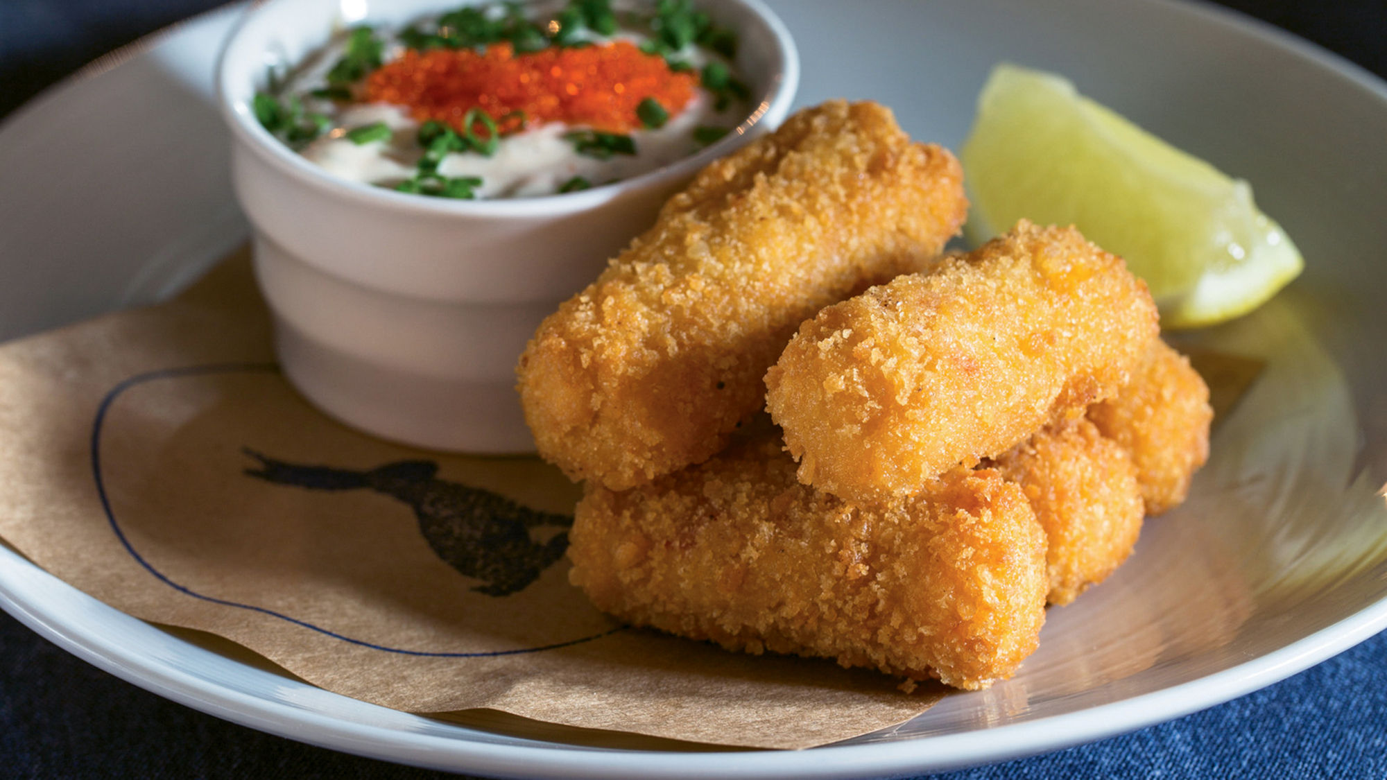 Conch croquettes at Compere Lapin in New Orleans.