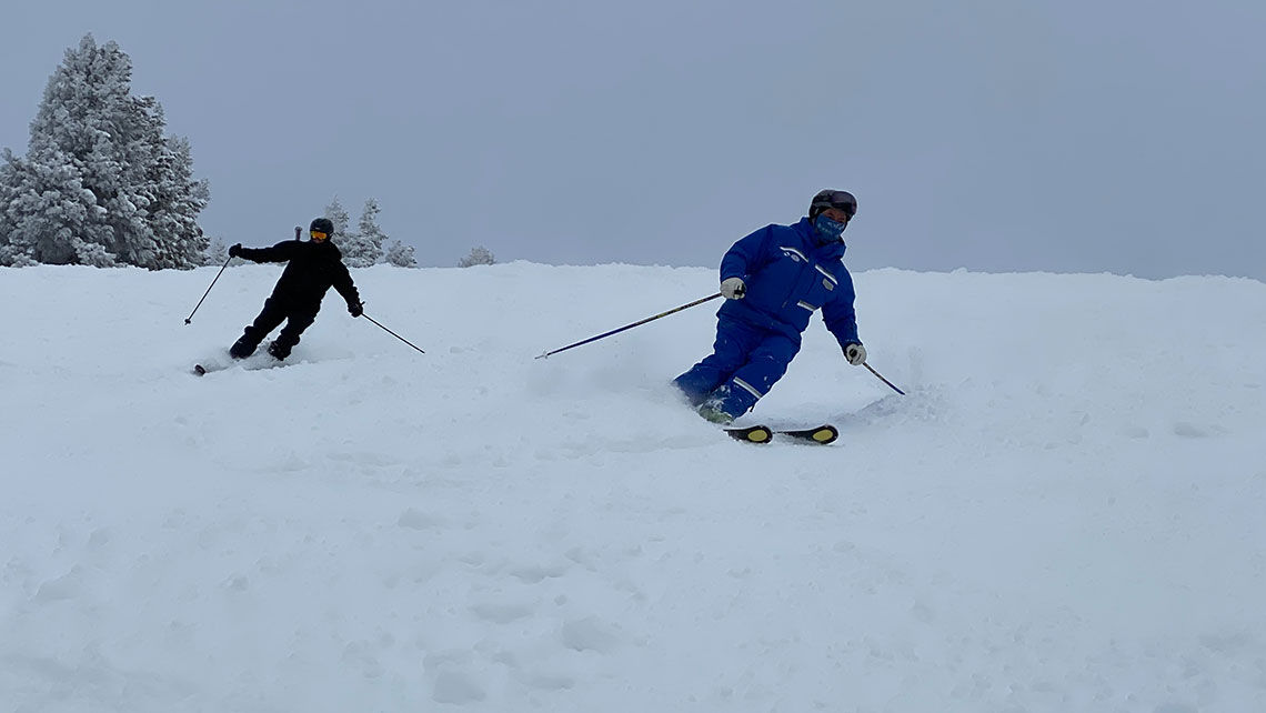 My friend Jon Groves, left, and I received some great tips from our private guide, Brad Allen, right.