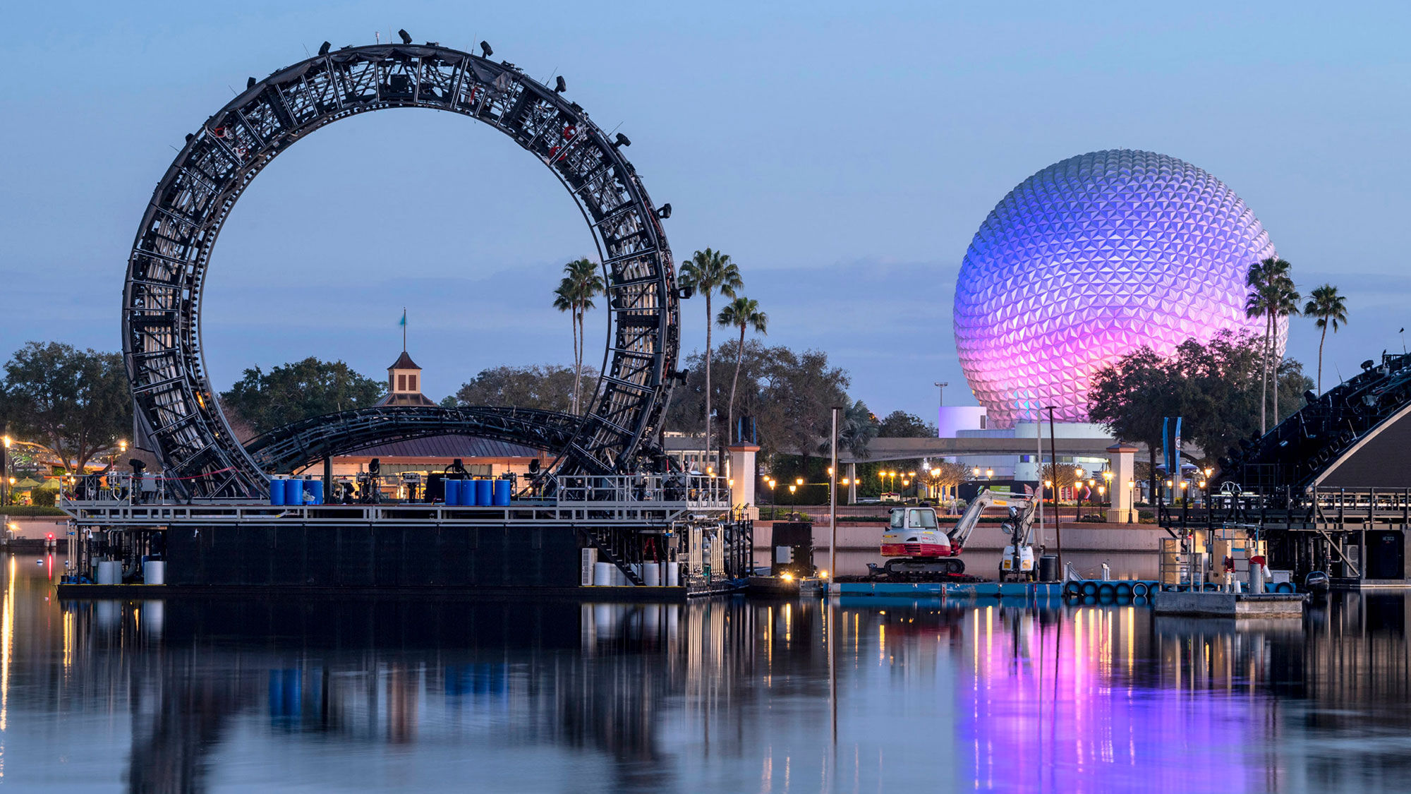 This six-story ring structure will be the centerpiece of "Harmonious," the Walt Disney World Resort’s new nighttime spectacular at Epcot.