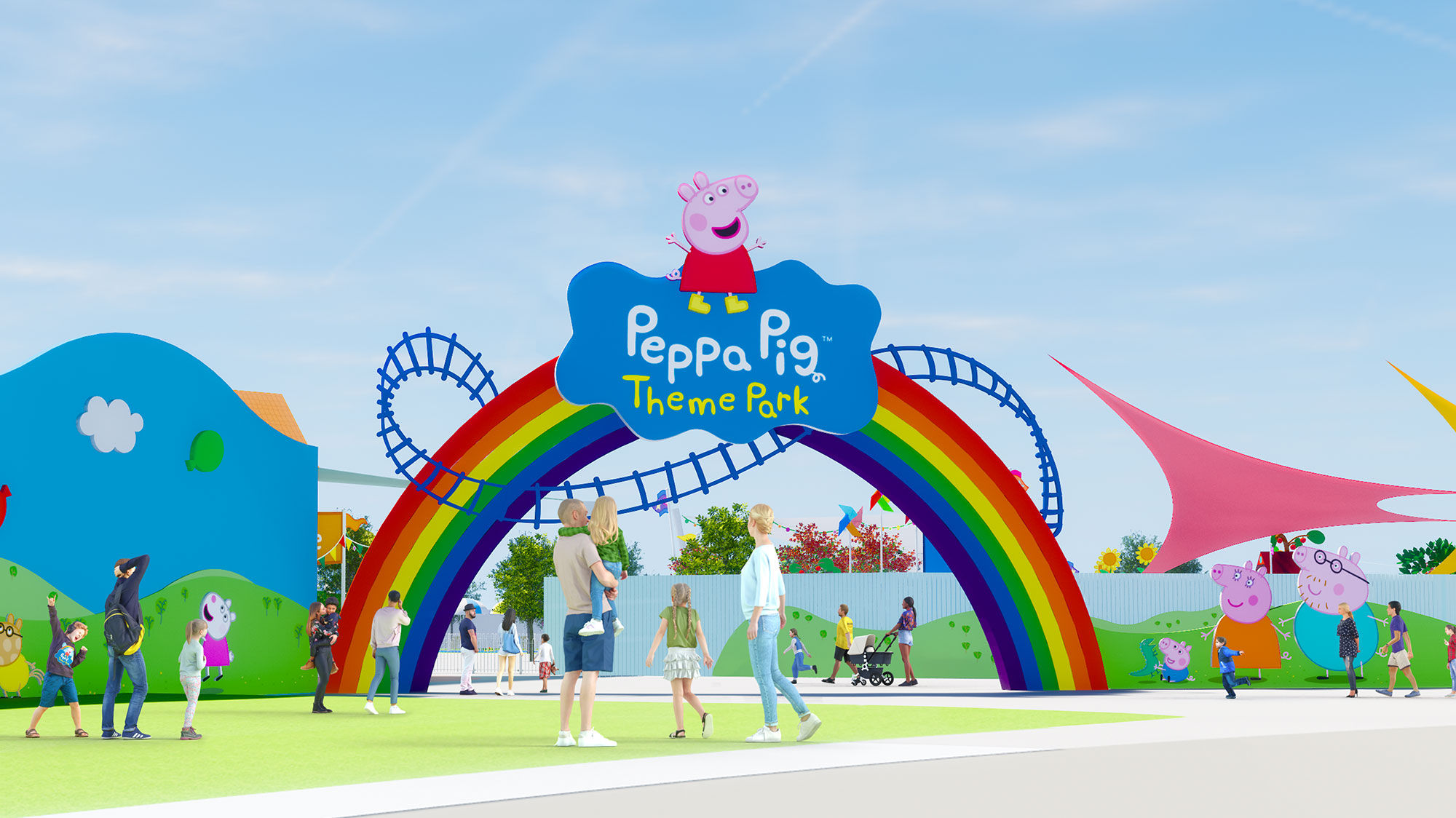 A rendering of the Peppa Pig Theme Park, which the owners of Legoland hope to open in 2022.