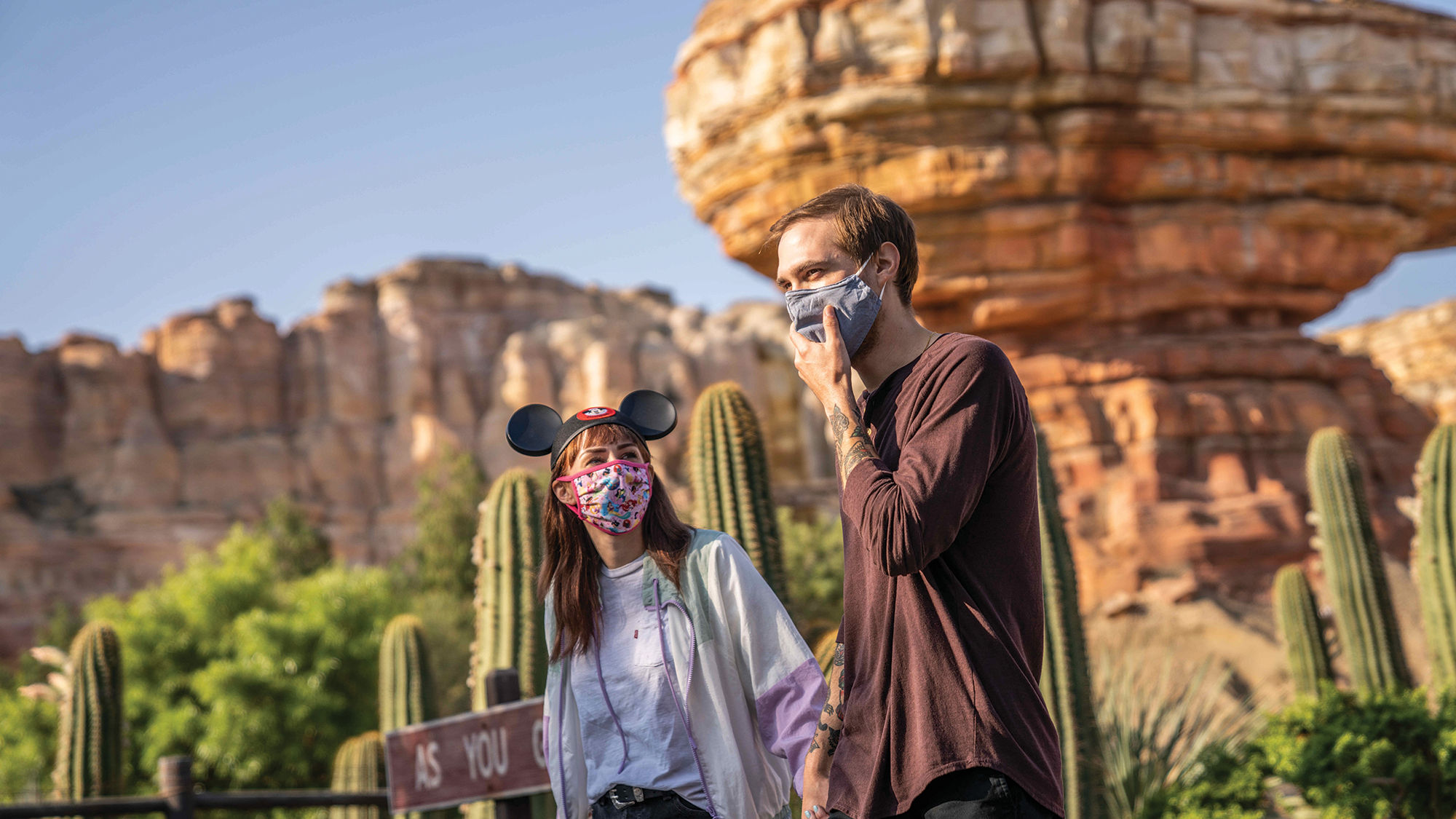 At A Touch of Disney, a limited number of guests will be able to enter Disney California Adventure Park and Disneyland for food, beverages, shopping and distanced character viewings.