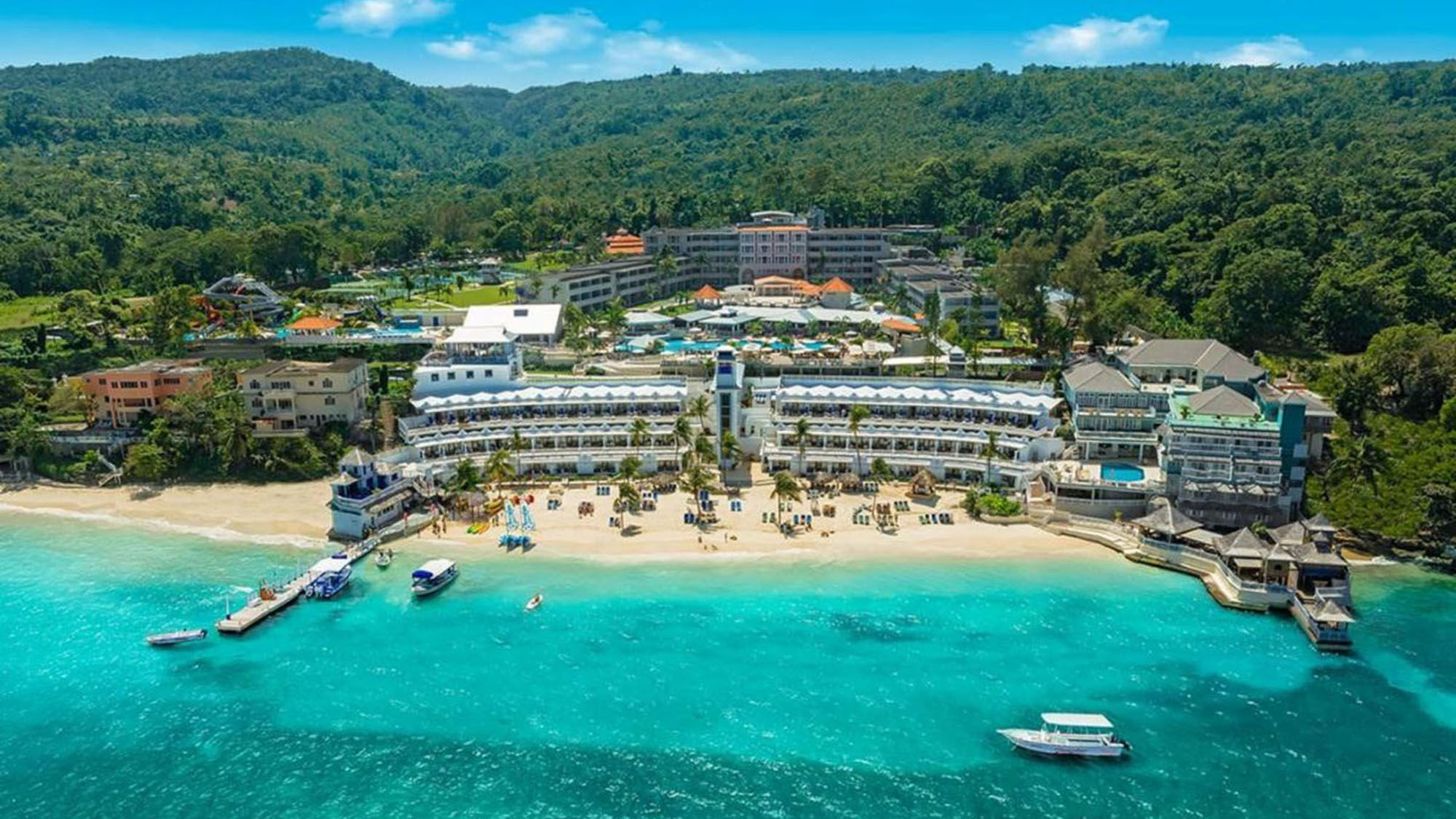 An aerial view of the Beaches Ocho Rios resort in Jamaica.