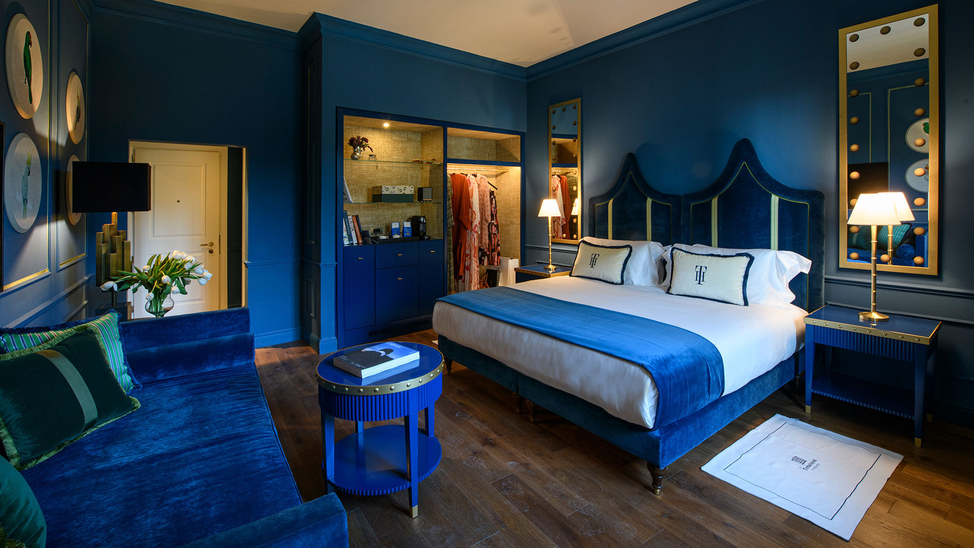 A junior suite at IL Tornabuoni, a new five-star independent luxury hotel set to open this spring in Florence.