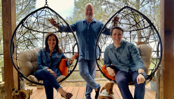 Claudia Monks of Hilton, Keith Waldon of the Departure Lounge and Sam Chamberlain, formerly of Hilton and now with Wheel’s Up, on March 11, 2020. Claudia Monks of Hilton, Keith Waldon of the Departure Lounge and Sam Chamberlain, formerly of Hilton and now with Wheel’s Up, on March 11, 2020.
