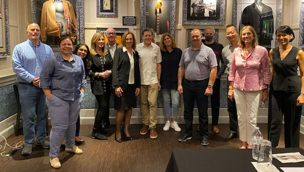 The Tourism Cares Board, meeting at Miami's Hard Rock Cafe on the day the pandemic was declared. The photo was taken before the Europe travel ban was announced. The Tourism Cares Board, meeting at Miami's Hard Rock Cafe on the day the pandemic was declared. The photo was taken before the Europe travel ban was announced.