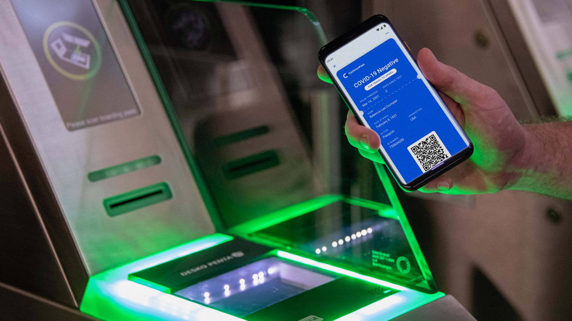 JetBlue's CommonPass digital health pass meets entry requirements for Aruba.