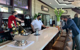 Guests and crew were diligent about wearing masks in public spaces when not eating or drinking.