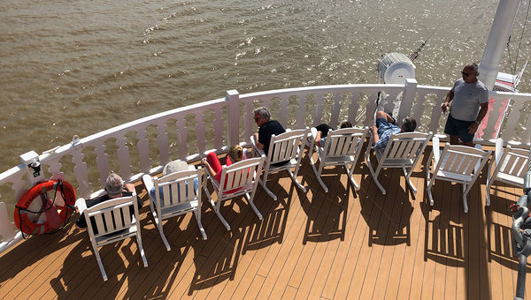 The American Countess has a variety of indoor and outdoor lounge areas.