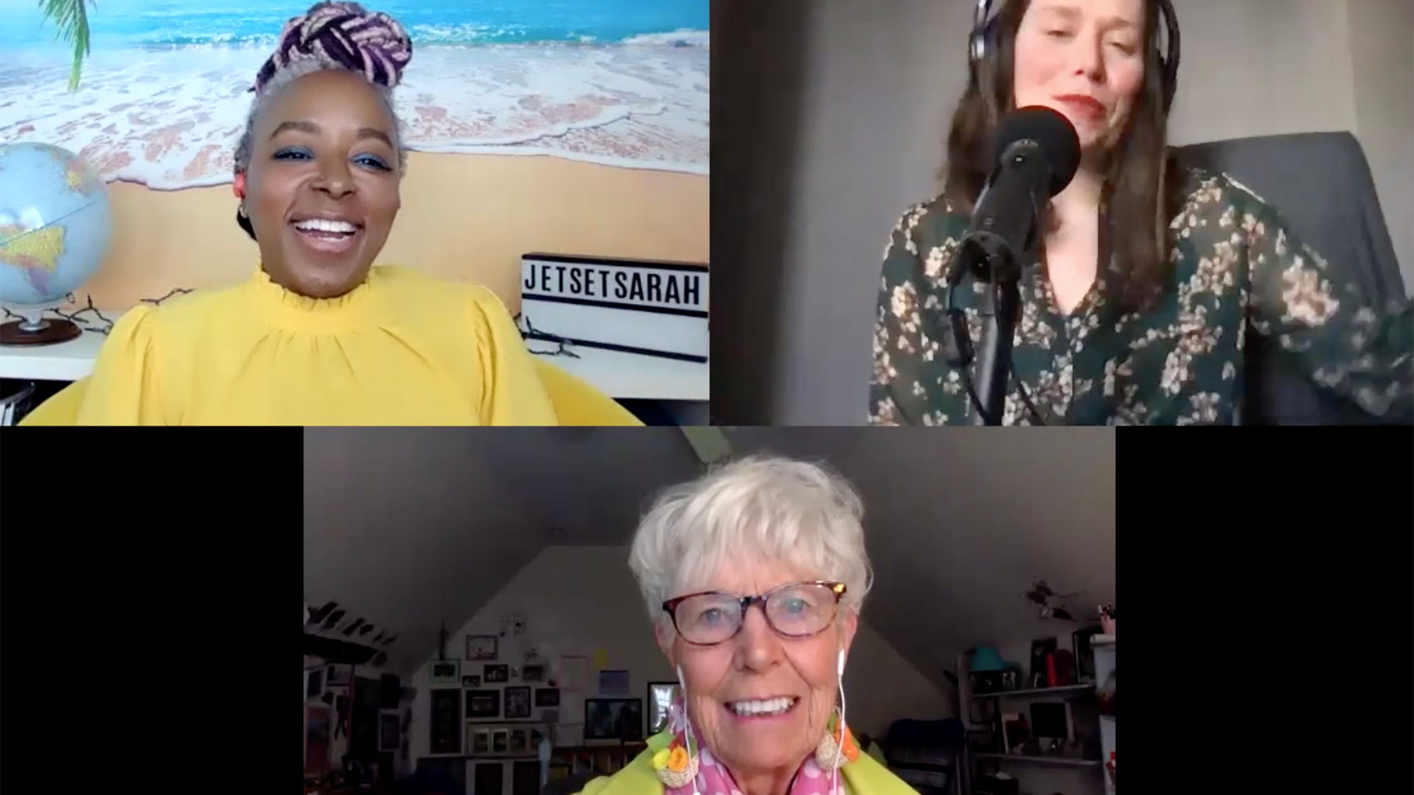 Clockwise from top left: Sarah Greaves-Gabbadon, aka JetSetSarah; Rebecca Tobin; and contributing editor for the Caribbean, Gay Nagle Myers.
