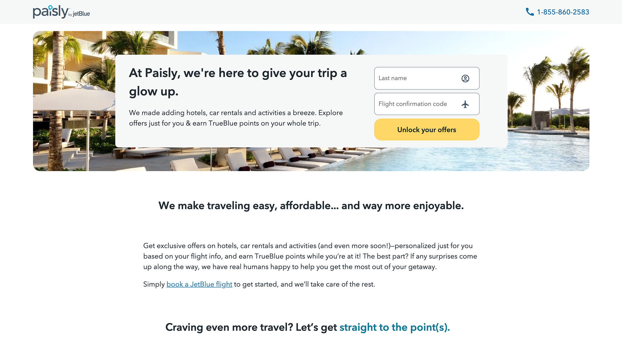 JetBlue has launched a new website to assist customers who have purchased a flight with booking the rest of their trip.