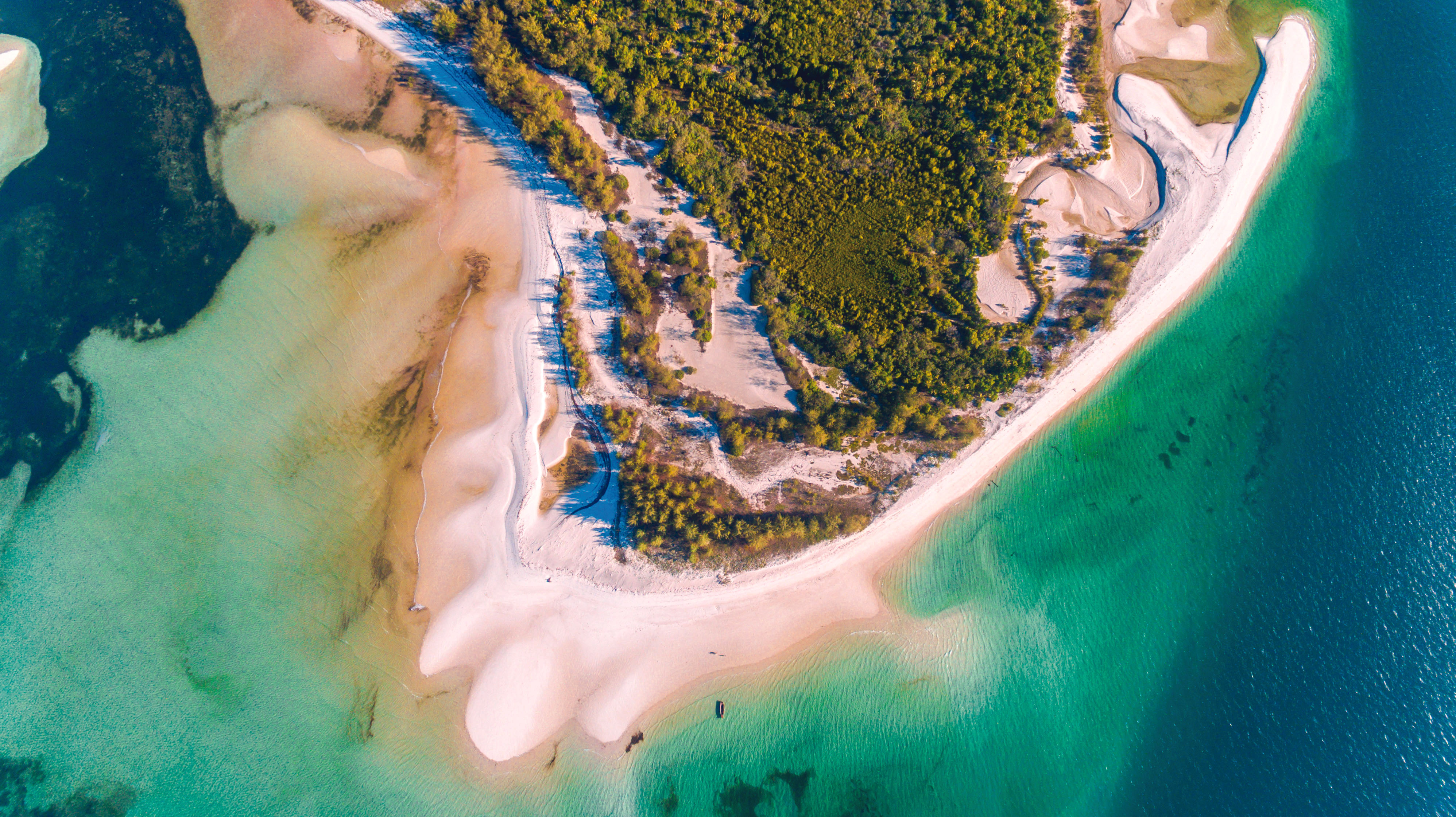 The Utende Beach area on Mafia Island, Tanzania.