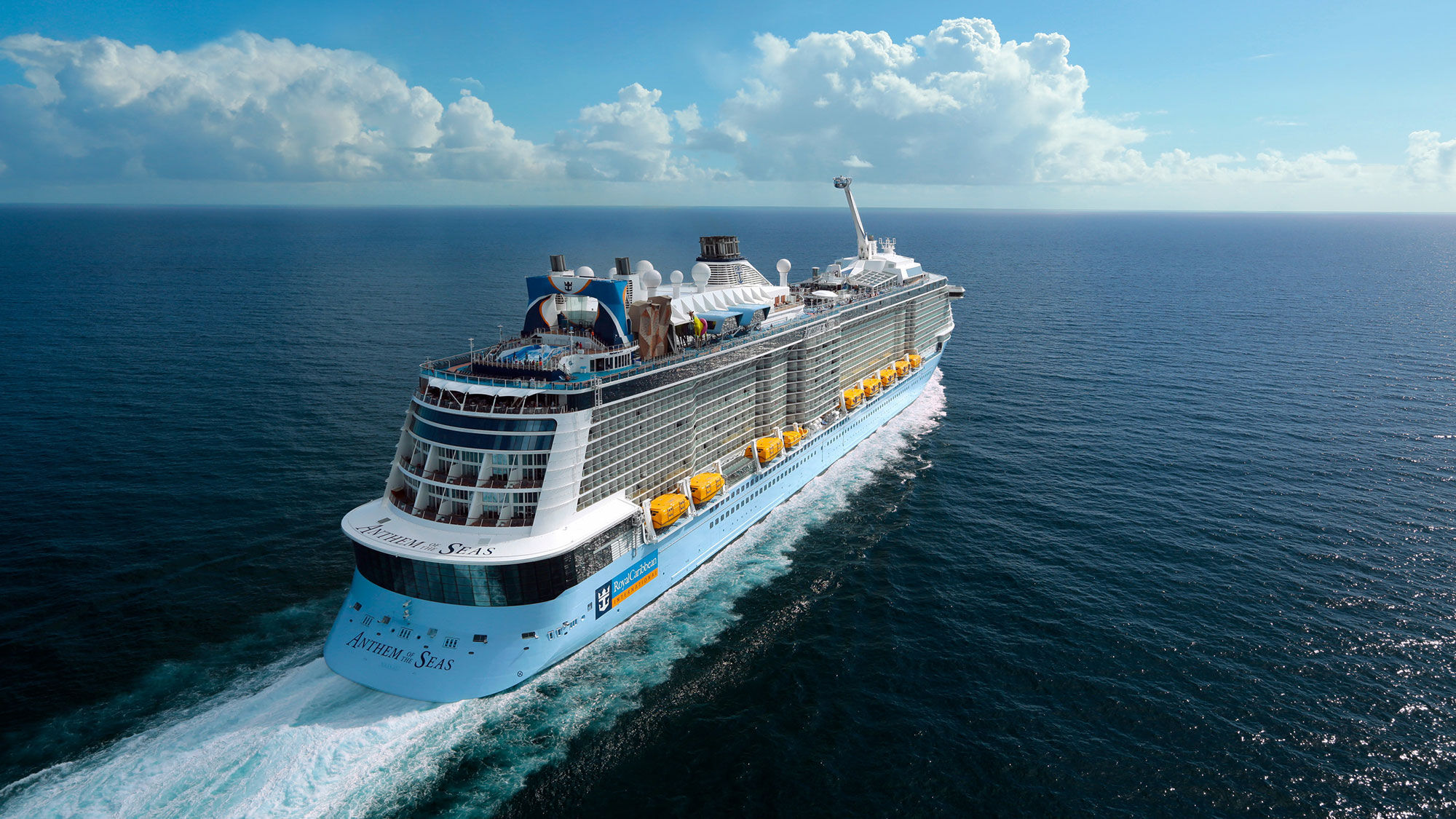 Royal Caribbean's Anthem of the Seas. Cruise line exec Vicki Freed said her offer of a free cruise to agents who renew or join ASTA in September is good for cruises of two to eight days in various cruise destinations.