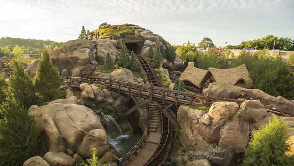 The Seven Dwarfs Mine Train at the Walt Disney World Resort in Orlando. The Seven Dwarfs Mine Train at the Walt Disney World Resort in Orlando.